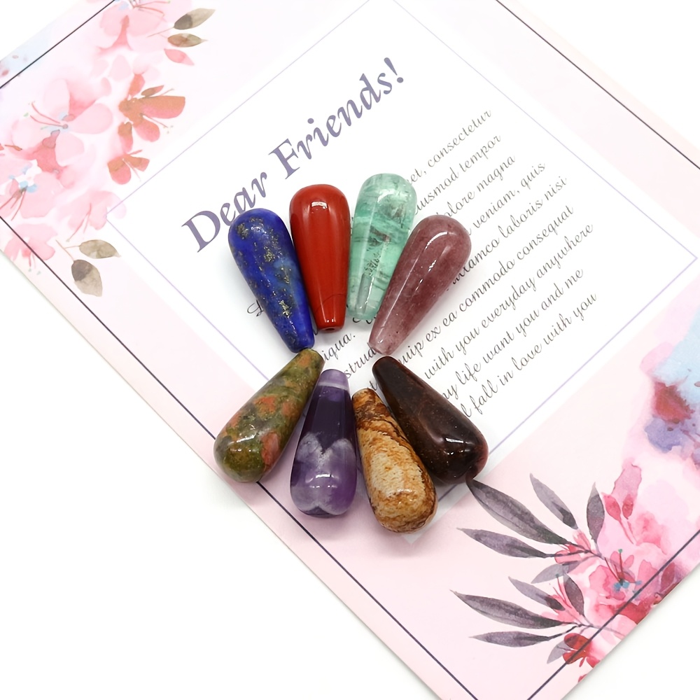 2pcs Strawberry Quartz Loose Beads, Semi-Finished Pendants
